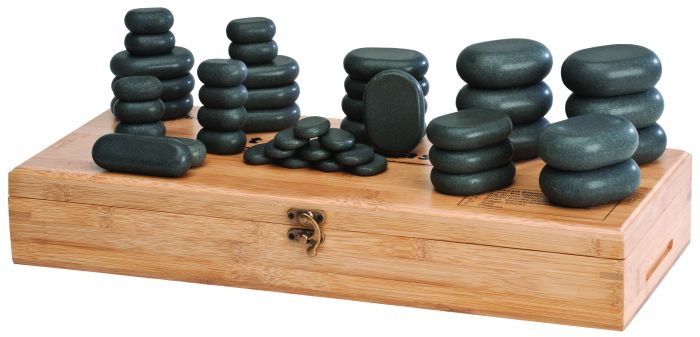 Custom Craftworks™ Hot Stone Set with Cool Stones 45 Piece