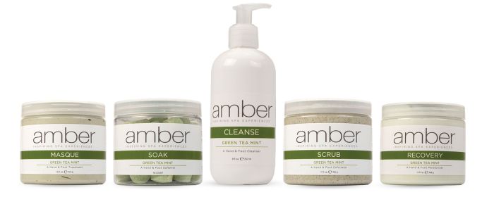 Amber Manicure & Pedicure Collection Green Tea Mint