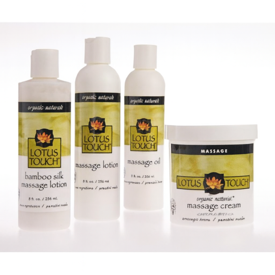 New Lotus Touch Massage Lotion, Cream & Oil Kit