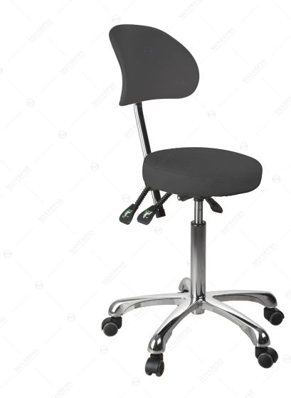 Silverfox Stool with Back, 1025B