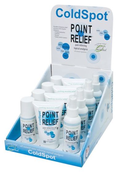 Point Relief ColdSpot 12 Piece Dispenser Displays
