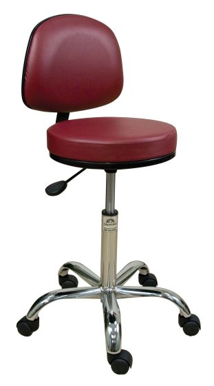 Oakworks Professional Swivel Stool W/Back 18-24H