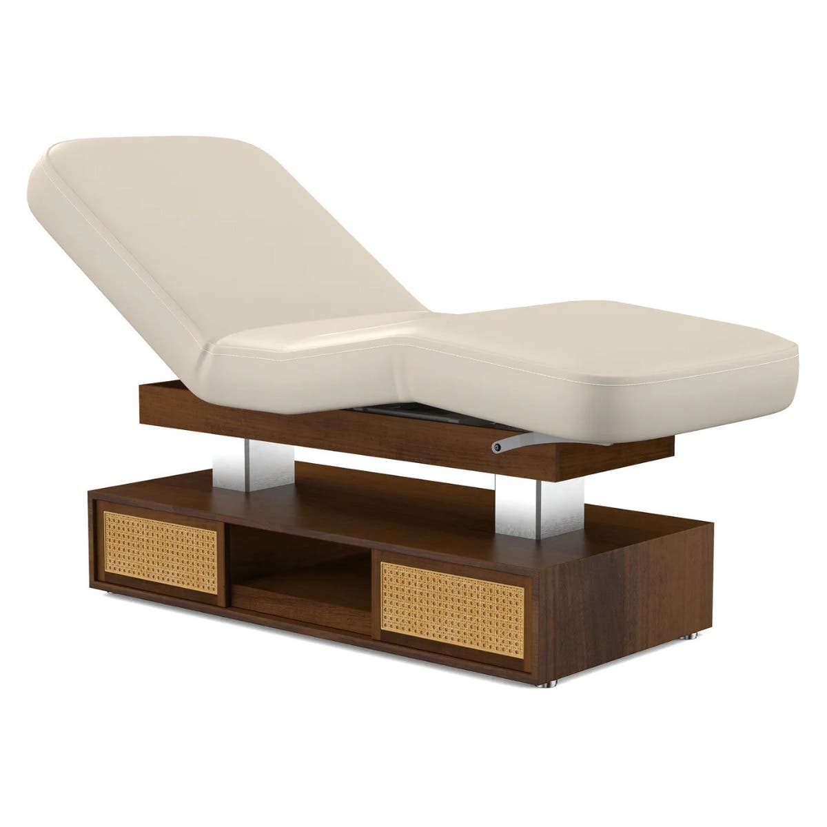 Master Massage 31” Westwood Salon Dual-Tower Electric Spa Bed - Adjustable Beauty Treatment Table with Open Storage