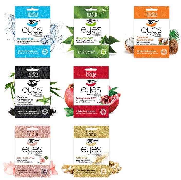 Togospa Under Eye Collagen Masks - 10(3 Pks.) Rose