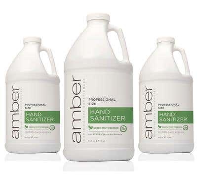 Amber Green Mint Hand Sanitizer - 64 oz - Case pack of 6 $384