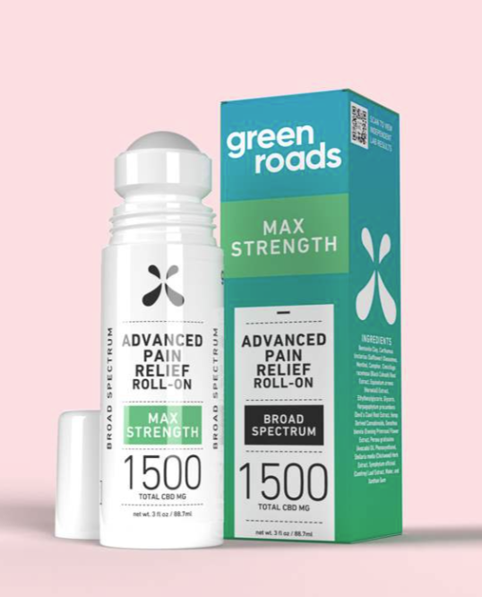 GreenRoads®AdvancedPainRelief1500mgRoll-On–1500mg,3oz