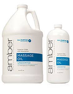 Amber Unscented Massage Oil
