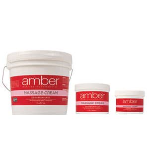 Amber Geranium Sage Massage Cream 8 oz.
