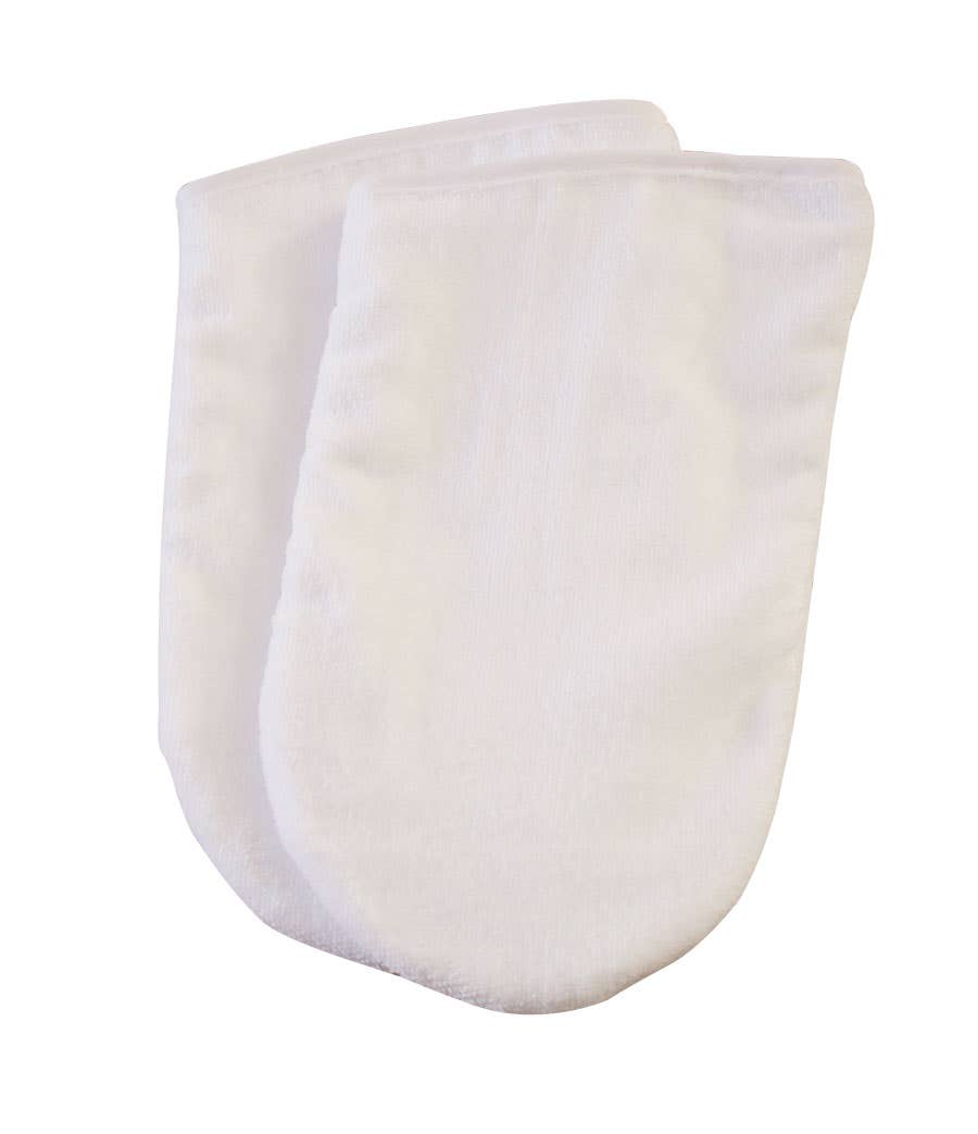 Insulated Terry Velour Mitts - White 1 Pair 21$