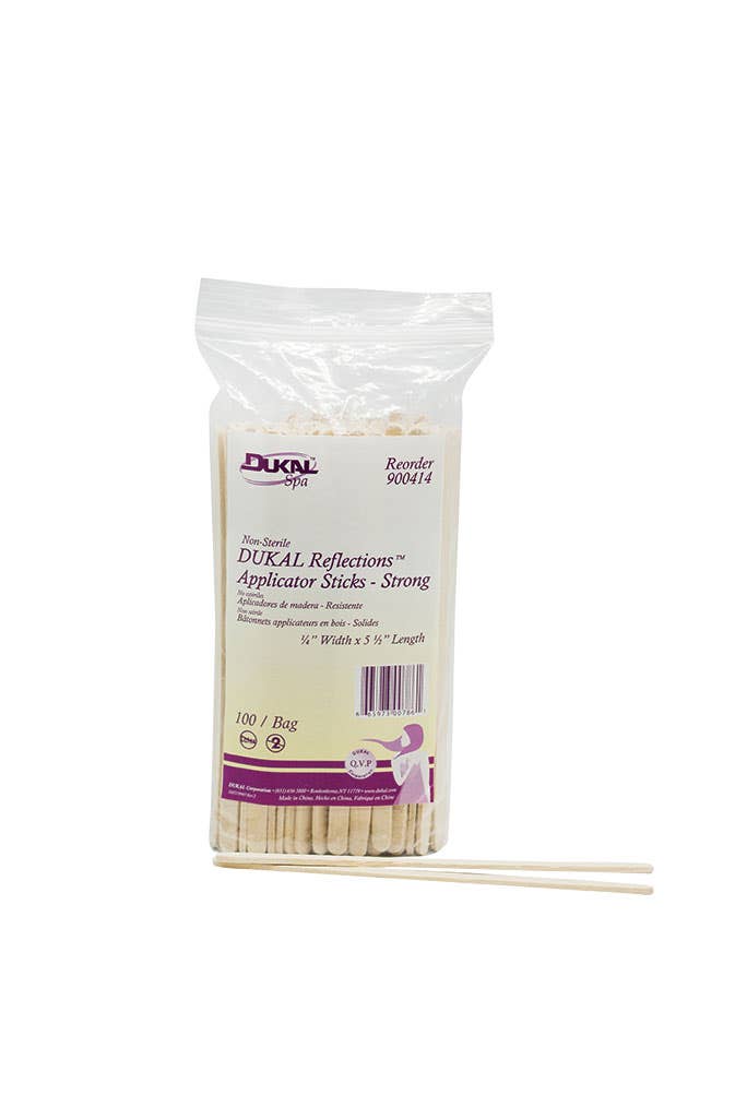 DUKAL Spa Reflections Wood Applicator 14 x 55 Sturdy 100 Count 3$