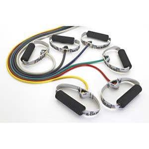 Thera-Band® Professional Resistance Tubing With Soft Handles, Silver