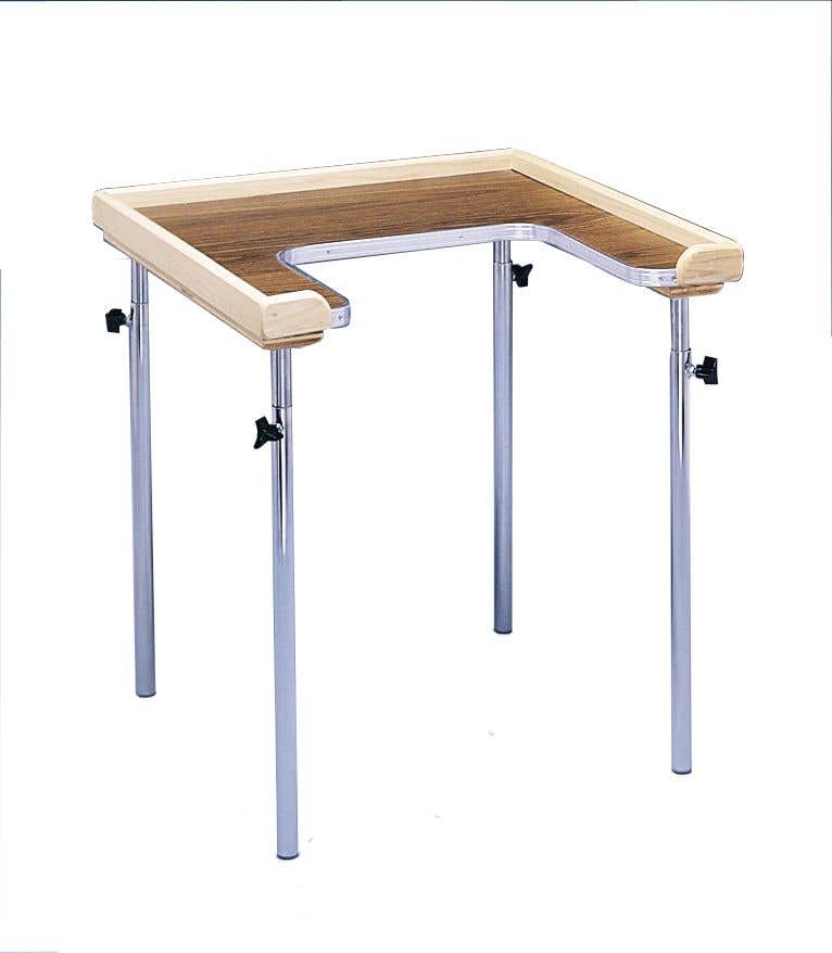 AdjustableHeightIndividualCutOutWorkTable