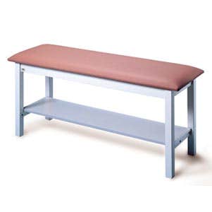H-Brace Table W/ Shelf 24