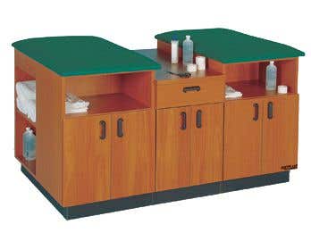 2 Prsn Tpng Tbl 36H X 42D Nat Oak Roy Bl 3089$
