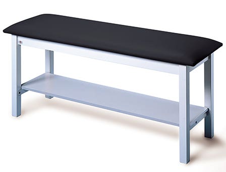 Treatment Table With Shelf Black