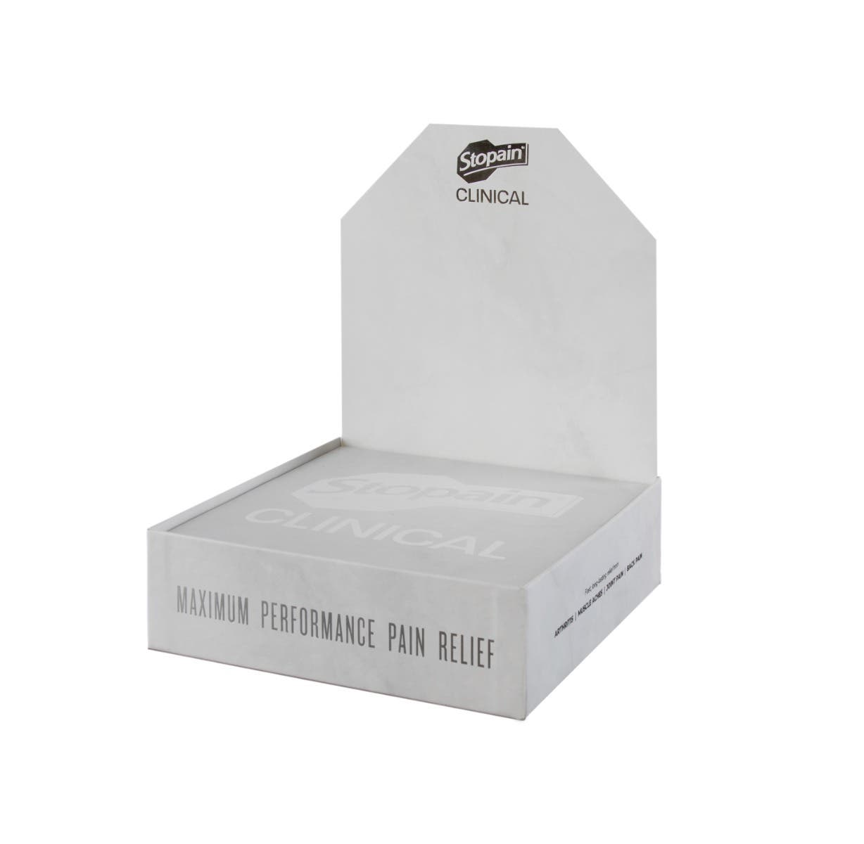 Stopain®ClinicalEmptyCountertopDisplay