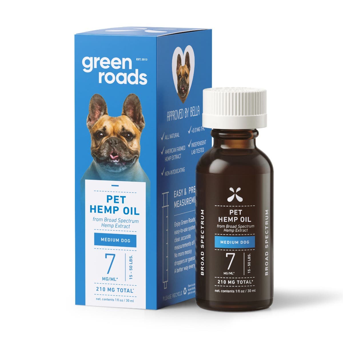 Green Roads Pet CBD Drops 1 oz 30ml Medium Dog Formula 20$