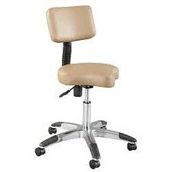 Silhouet-Tone® Deluxe Contoured Air-Lift Stool with Backrest