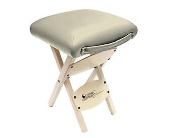 Custom Craftworks&trade; Solutions Wooden Folding Stool - Portable Massage Stool