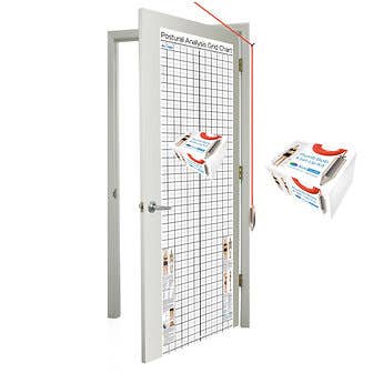 Kent Health Posture Analysis Grid Chart – Space Saver with Plumb Bob Kit 