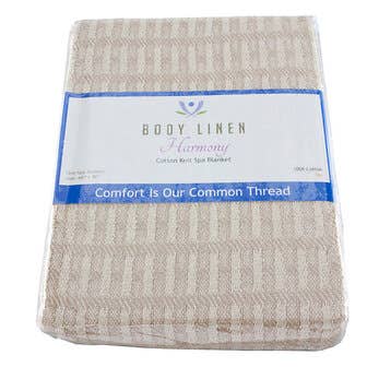 Harmony™ Cotton Knit Spa Blanket 100% cotton - 66" x 90" 