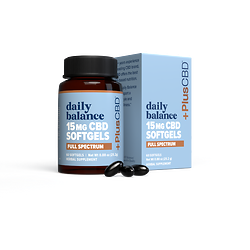 PlusCBD Oil&trade; Gold Formula CBD Oil Softgels - 15 mg CBD per serving