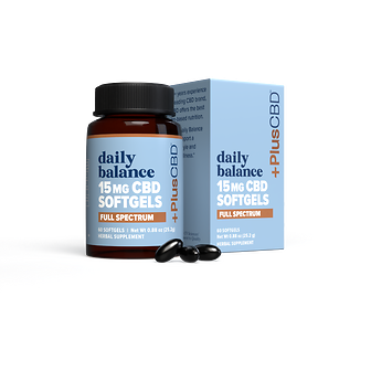 PlusCBD Oil&trade; Gold Formula CBD Oil Softgels - 15 mg CBD per serving