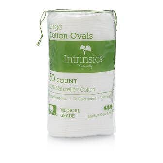 3" Intrinsics Cotton Oval - 50 Count - 100% Naturelle&trade; cotton