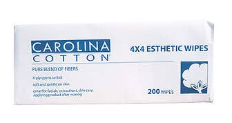 Carolina Cotton 4" X 4" Esthetic Wipes