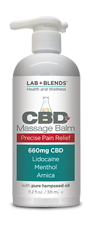 Lab+Blends™ 660mg CBD Massage Balm for Precise Pain Relief - THC Free 11.2 oz