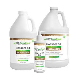 CBD TheraReleaf®  Professional Massage Oil Extra Strength