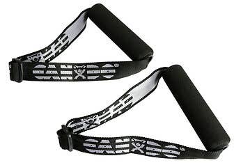 Cando Adjustable Foam Handles For Band Tubing Pair