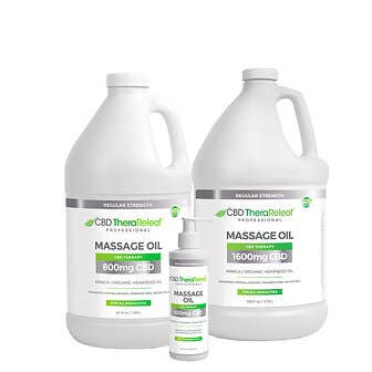 CBD TheraReleaf®  Professional Massage Oil Regular Strength