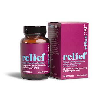 +PlusCBD™ Relief Softgels 30mg CBD & CBDA