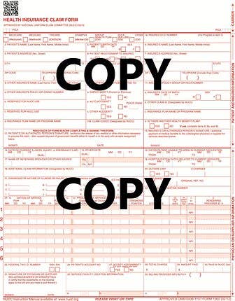 CMS Claim Form