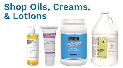 massage creams and lotions